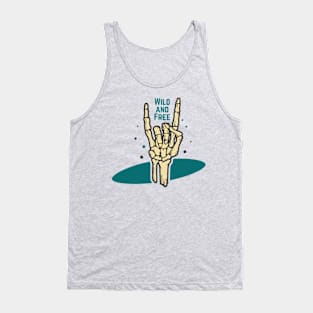 Sign of the Horns Wild & Free Tank Top